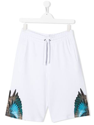 Marcelo Burlon County Of Milan Kids short à imprimé graphique - Blanc