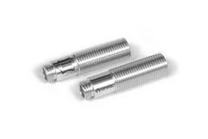 Icon Clear Anodized Aluminum Shock Body 10x38mm (2pcs) (AX30130)