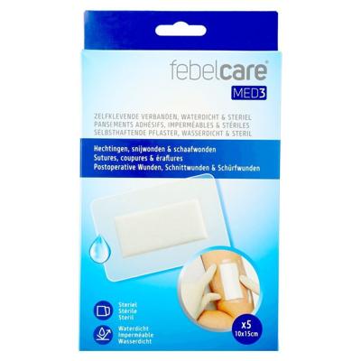 Febelcare Med3 Verb.zelfkl Ster.wtp 10x15cm 5