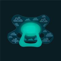 Difrax Fopspeen dental 6+ maanden glow in the dark