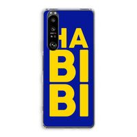 Habibi Blue: Sony Xperia 1 III Transparant Hoesje