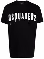 DSQUARED2 t-shirt en coton à imprimé graffiti - Noir