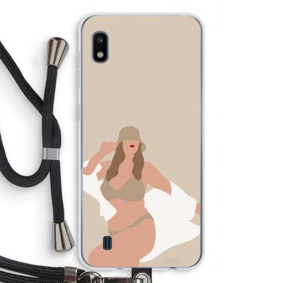 One of a kind: Samsung Galaxy A10 Transparant Hoesje met koord