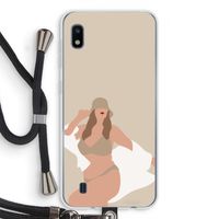 One of a kind: Samsung Galaxy A10 Transparant Hoesje met koord