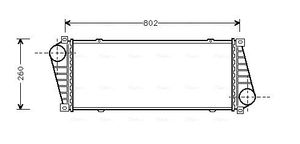 Intercooler, inlaatluchtkoeler MSA4217