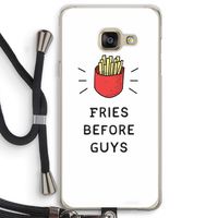 Fries before guys: Samsung Galaxy A3 (2016) Transparant Hoesje met koord