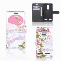 Lenovo K6 Telefoonhoesje met Pasjes Bird Standing - thumbnail