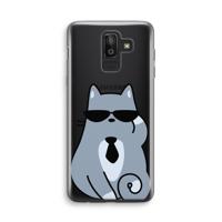 Cool cat: Samsung Galaxy J8 (2018) Transparant Hoesje