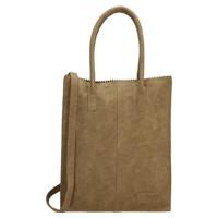 Zebra Trends Shopper Natural Bag Rosa Olijf