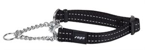 Rogz For Dogs snake halfslip halsband zwart