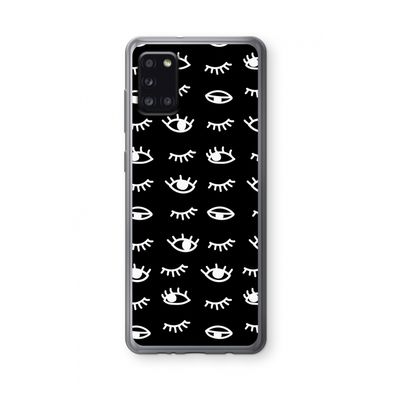 Eye pattern #3: Samsung Galaxy A31 Transparant Hoesje