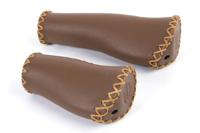 Bach Velo leer ergo 92/135mm donkerbruin fiets handvat