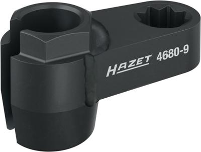 HAZET Dopsleutel voor uitlaatsonde 4680-9 · 1/2 inch (12,5 mm) achtkant hol · Buiten-zeskant-profiel · SW 19 mm