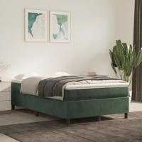 Bedframe fluweel donkergroen 120x200 cm