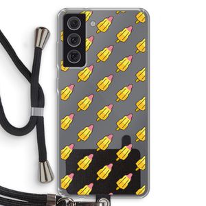 Waterijsjes: Samsung Galaxy S21 FE Transparant Hoesje met koord