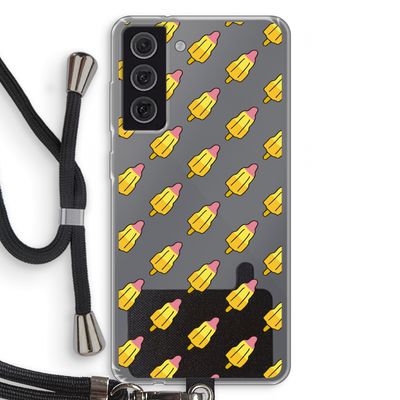 Waterijsjes: Samsung Galaxy S21 FE Transparant Hoesje met koord