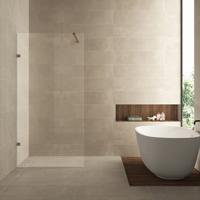 Wiesbaden Less Inloopdouche 60x200 cm - Nano Gecoat Helder Glas - Brons Koper