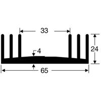 Fischer Elektronik 10019494 SK 18 50 SA Koellichaam 3.3 K/W (l x b x h) 50 x 65 x 24 mm - thumbnail