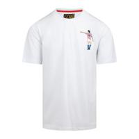 Cruyff - Kroatië Dos Rayas Graphic T-Shirt - Wit