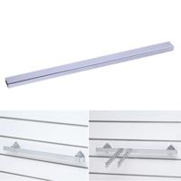 2 PC's 15x30mm supermarkt planken Display galvanische Square dwarsbalk haak beugel lengte: 1m