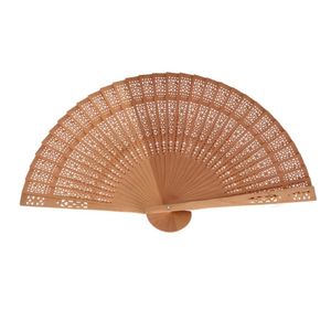 Spaanse handwaaier Arabian Night - lichtbruin - kunststof/polyester - 23 cm