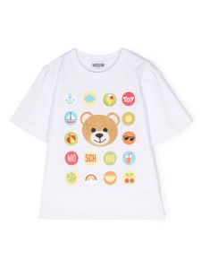 Moschino Kids t-shirt à motif Teddy Bear - Blanc