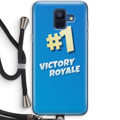 Victory Royale: Samsung Galaxy A6 (2018) Transparant Hoesje met koord