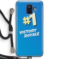 Victory Royale: Samsung Galaxy A6 (2018) Transparant Hoesje met koord