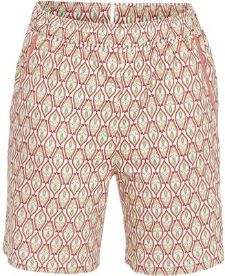 Grafisch patroon pyjamashort rood Grafisch patroon pyjamashort rood