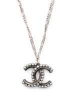 CHANEL Pre-Owned collier en chaîne CC à perles (années 2000) - Argent