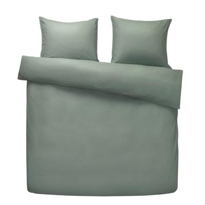 2e Halve Prijs Leen Bakker - Comfort Dekbedovertrek Jorrit Effen - 240x200/220 Cm - Katoen - Groen
