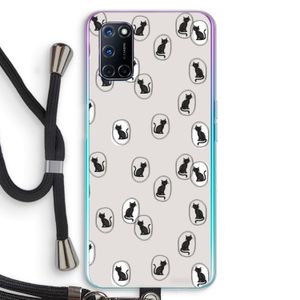 Miauw: Oppo A52 Transparant Hoesje met koord