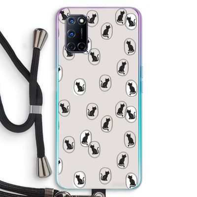 Miauw: Oppo A52 Transparant Hoesje met koord