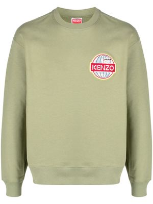 Kenzo sweat à logo brodé - Vert