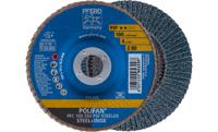 PFERD 67768100 PFC 100 Z 80 PSF STEELOX/16,0 Lamellenschijf Diameter 100 mm Boordiameter 16 mm RVS, Staal 10 stuk(s)