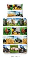 Good Morning Kinderdekbedovertrek "tractor" - Multi - (140x200 cm) - Katoen