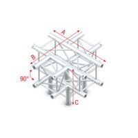 Showtec FQ30-024 5-weg truss koppelstuk