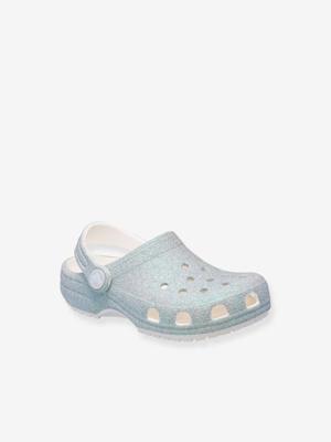 Baby Crocs Classic Iridescent Glitte wit