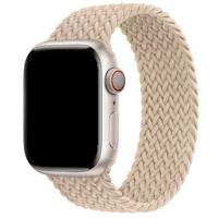 Apple Watch Nylon Gevlochten Solo Band - Beige - 44, 45, 46 & 49mm - S