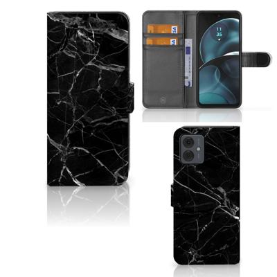 Motorola Moto G14 | Bookcase | Marmer Zwart - Origineel Cadeau Vader
