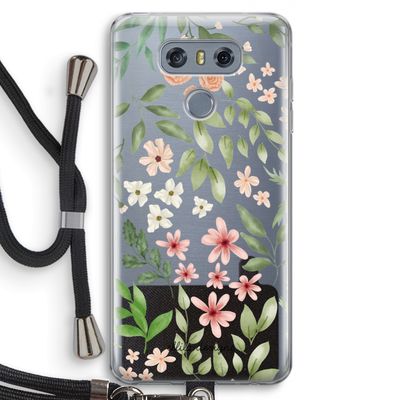 Botanical sweet flower heaven: LG G6 Transparant Hoesje met koord