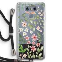 Botanical sweet flower heaven: LG G6 Transparant Hoesje met koord