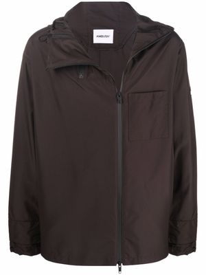AMBUSH veste légère à fermeture zippée - Marron