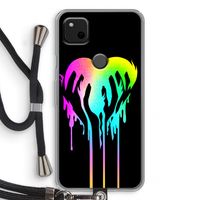 Hold My Heart: Pixel 4a Transparant Hoesje met koord