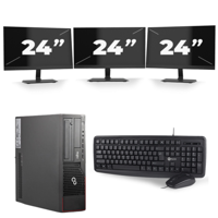 Fujitsu Esprimo E700 SFF - Intel Core i5-2e Generatie - 8GB RAM - 256GB SSD - Windows 10 + 3x 24 inch Monitor Fujitsu Esprimo E700 SFF - Intel Core i5-2e Generatie - 8GB RAM - 256GB SSD - Windows 10 + 3x 24 inch Monitor