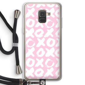 XOXO: Samsung Galaxy A8 (2018) Transparant Hoesje met koord