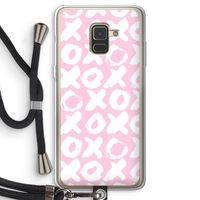 XOXO: Samsung Galaxy A8 (2018) Transparant Hoesje met koord