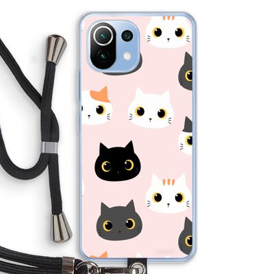 Katten: Xiaomi Mi 11 Lite Transparant Hoesje met koord