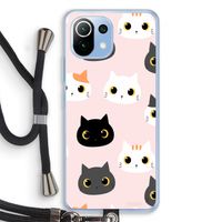 Katten: Xiaomi Mi 11 Lite Transparant Hoesje met koord