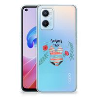 OPPO A96 | OPPO A76 Telefoonhoesje met Naam Boho Summer - thumbnail